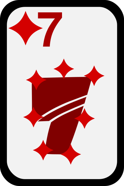 Seven of Diamonds clipart