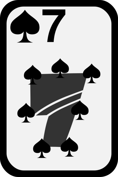 Seven of Spades clipart