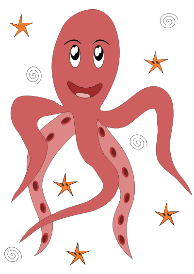 Severino, il polpo piccino clipart