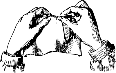 Sewing hands clipart
