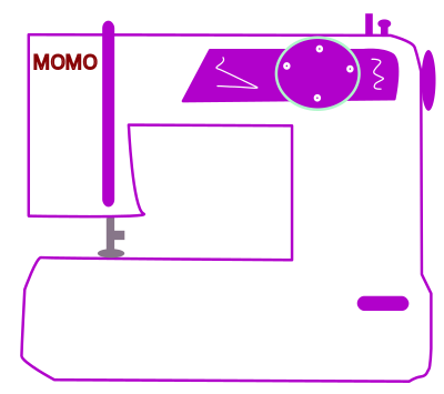 Sewing machine clipart
