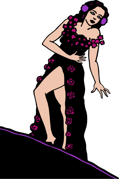 Sexy Dance Lady clipart