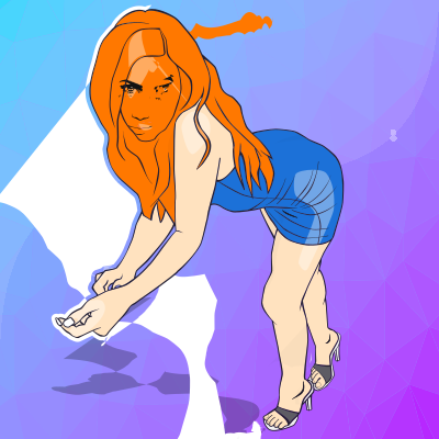 Sexy Girl - Selfie Pose clipart