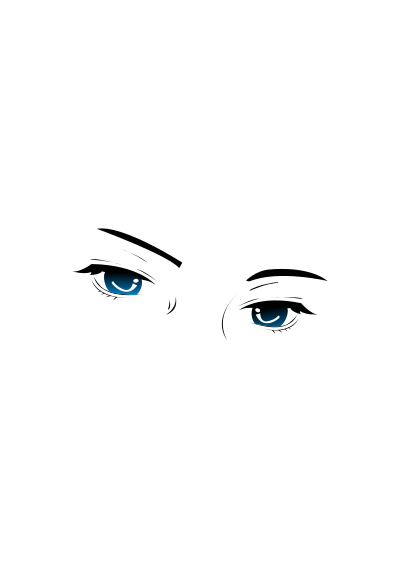 Sguardo intenso clipart