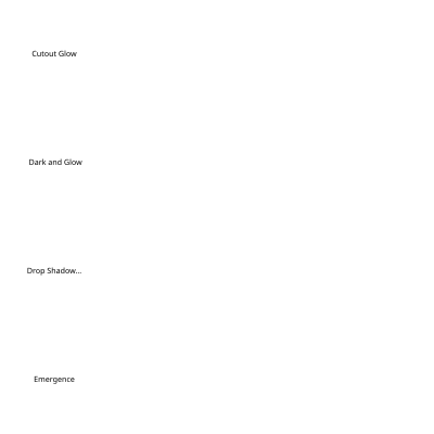 Shadow and glow 1-4 clipart
