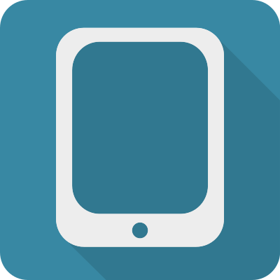 Shadowed Modern Minimalist Mobile Icon clipart