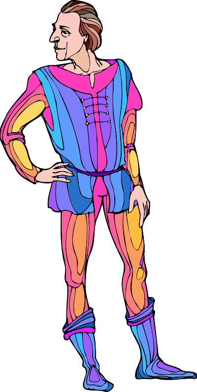 Shakespeare characters - Abram (colour) clipart
