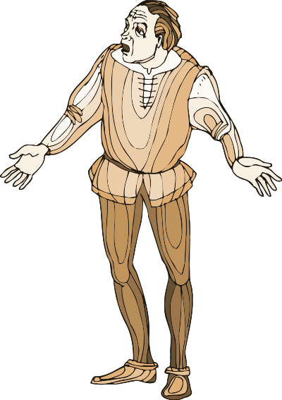 Shakespeare characters - Balthazar clipart