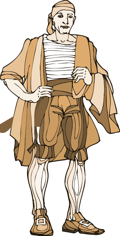 Shakespeare characters - Borachio clipart