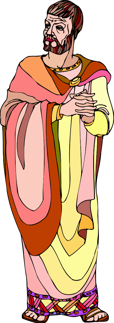 Shakespeare characters - Brutus (colour) clipart