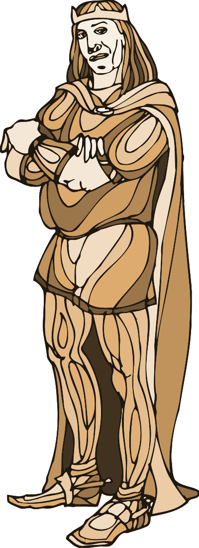 Shakespeare characters - Burgundy clipart