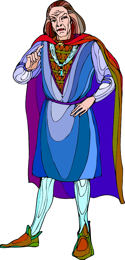Shakespeare characters - Capulet (colour) clipart