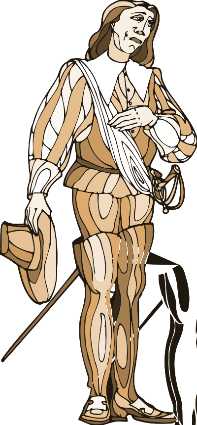 Shakespeare characters - cavalier 1 clipart