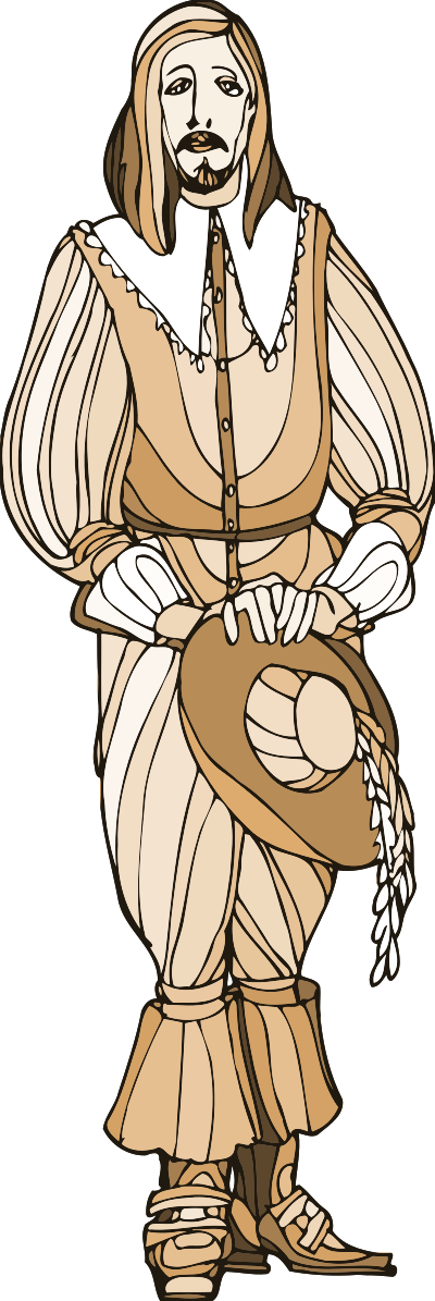 Shakespeare characters - cavalier 2 clipart