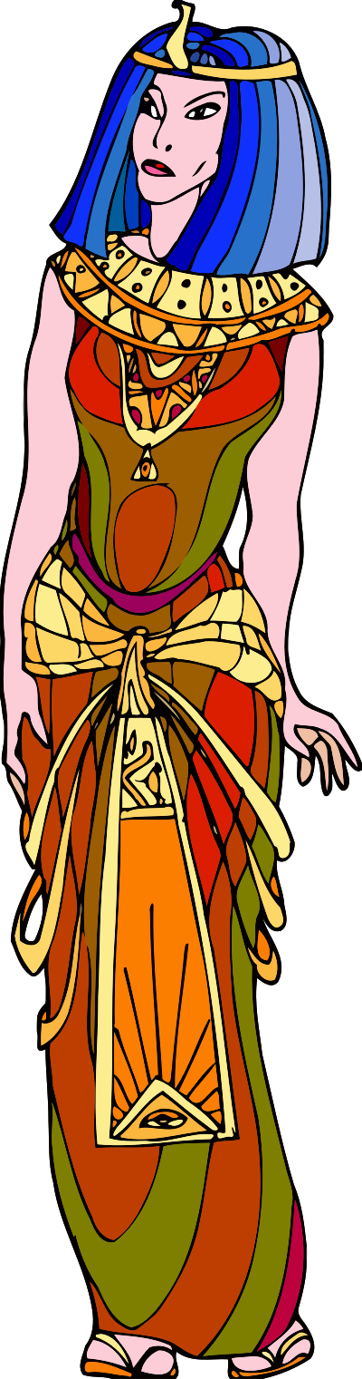 Shakespeare characters - Cleopatra (colour) clipart