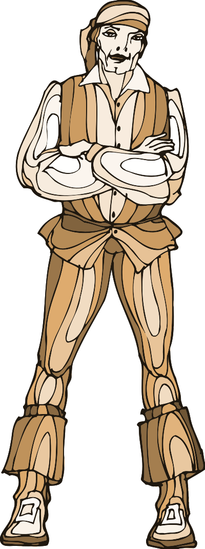 Shakespeare characters - Conrade clipart
