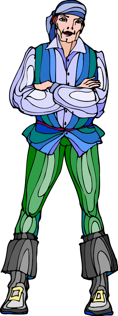 Shakespeare characters - Conrade (colour) clipart