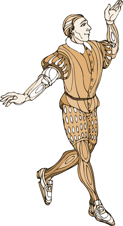 Shakespeare characters - dancer clipart