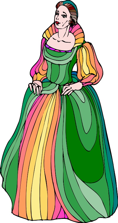 Shakespeare characters - Desdamona (colour) clipart