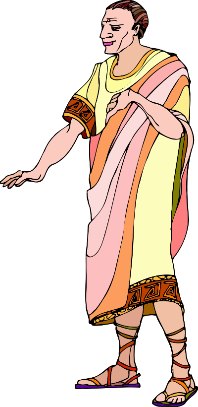 Shakespeare characters - emperor (colour) clipart