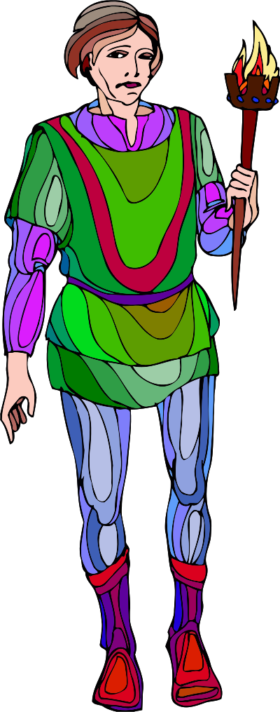 Shakespeare characters - Fleance (colour) clipart