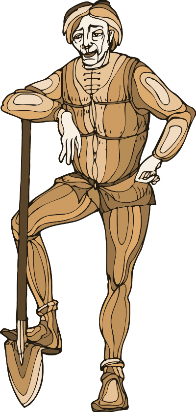Shakespeare characters - gravedigger clipart