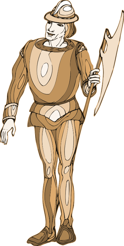 Shakespeare characters - guardsman clipart