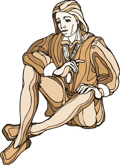 Shakespeare characters - Hamlet clipart