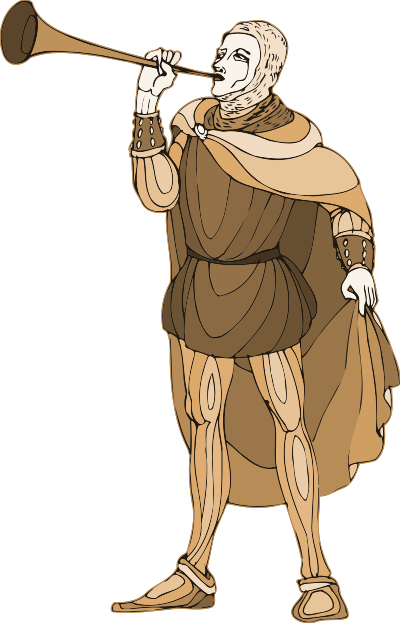Shakespeare characters - herald clipart