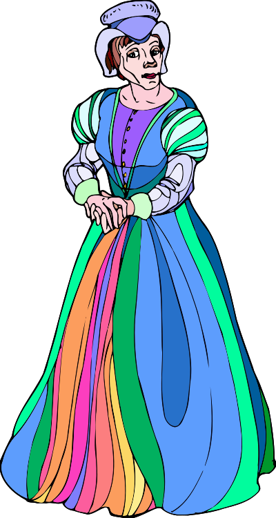 Shakespeare characters - Lady Macbeth 2 (colour) clipart
