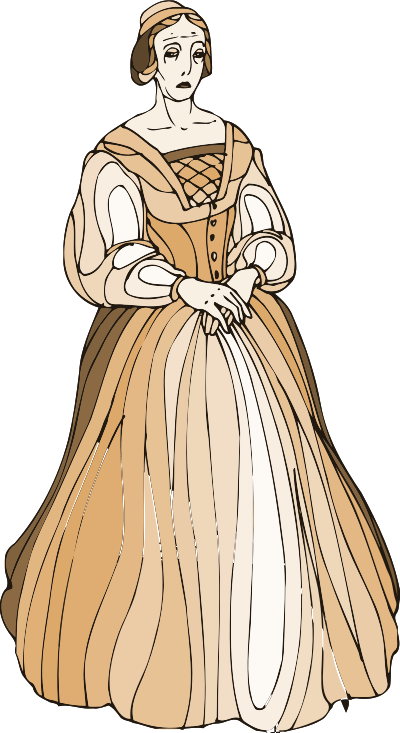 Shakespeare characters - Lady Montague clipart