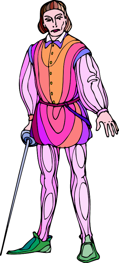 Shakespeare characters - Laertes (colour) clipart
