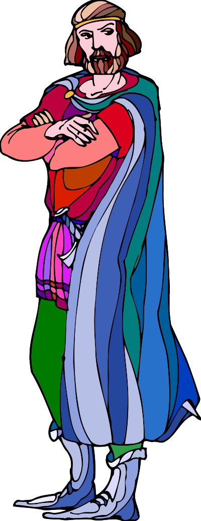Shakespeare characters - Macbeth (colour) clipart