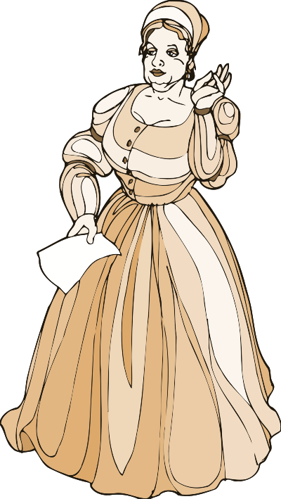 Shakespeare characters - Margaret Page clipart