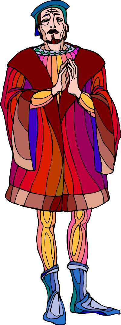 Shakespeare characters - Montecci (colour) clipart