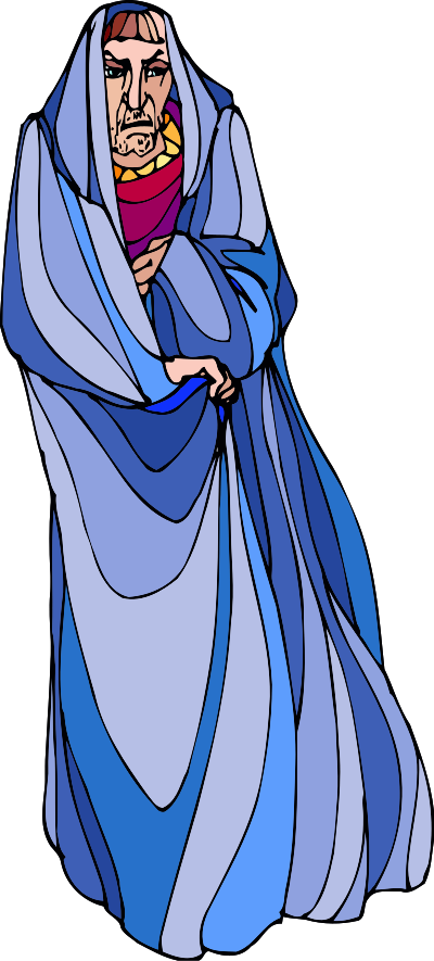 Shakespeare characters - murderer (colour) clipart