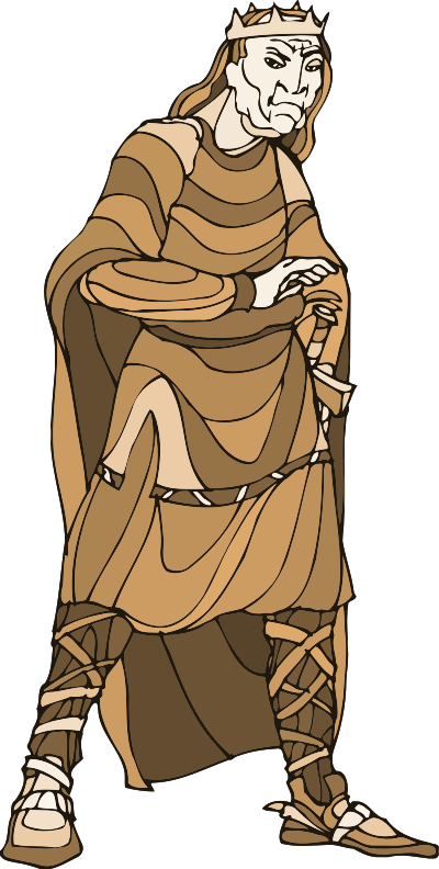 Shakespeare characters - old king clipart