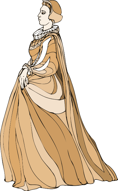 Shakespeare characters - Olivia clipart