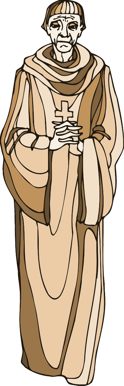 Shakespeare characters - priest clipart