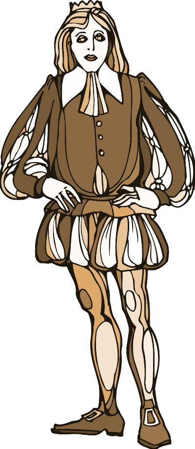 Shakespeare characters - prince clipart