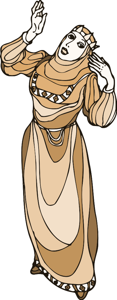 Shakespeare characters - queen 1 clipart