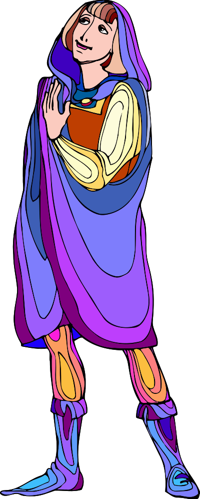 Shakespeare characters - Romeo (colour) clipart