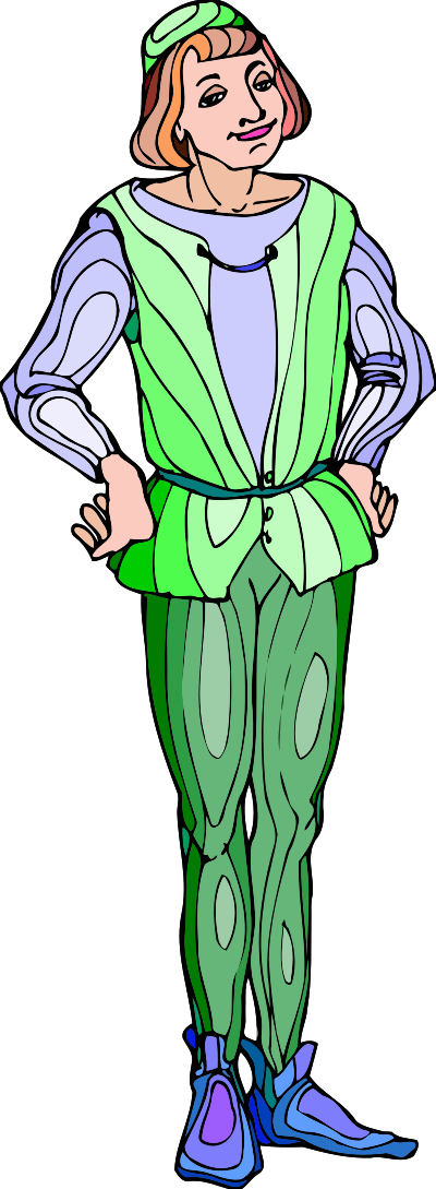 Shakespeare characters - Sampson (colour) clipart
