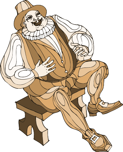Shakespeare characters - Sir Toby clipart