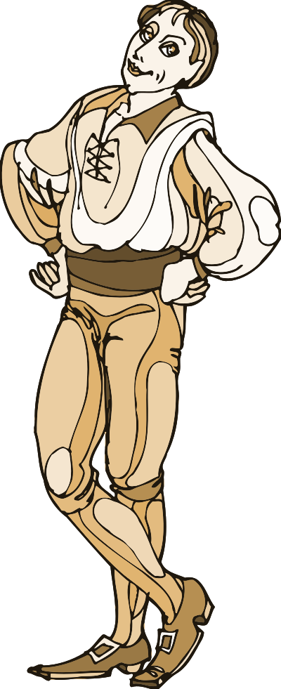 Shakespeare characters - Trufaldo 1 clipart