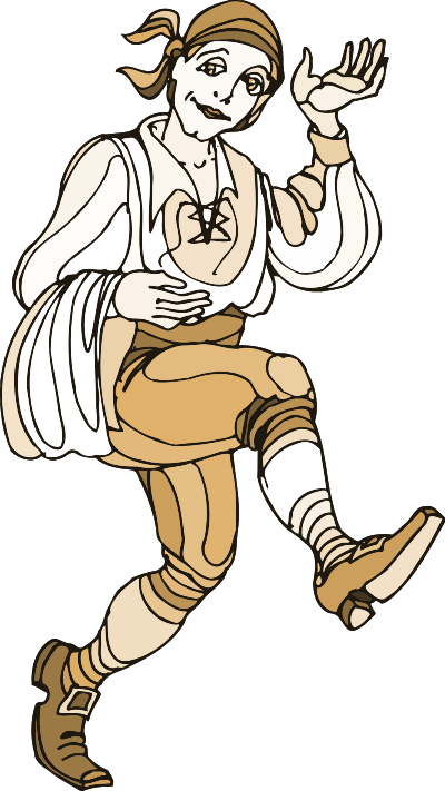 Shakespeare characters - Trufaldo 2 clipart