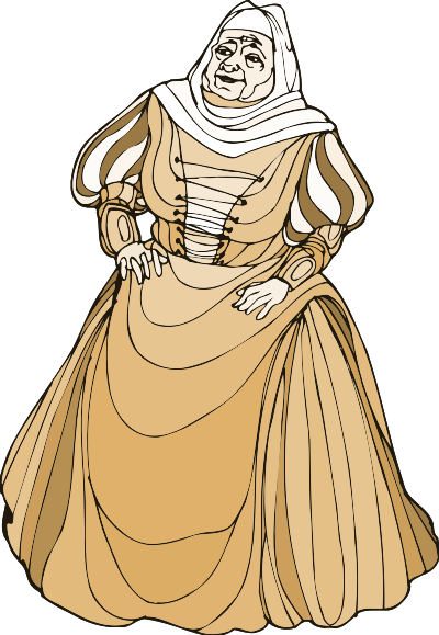Shakespeare characters - wet nurse clipart