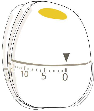 Shaking egg timer clipart