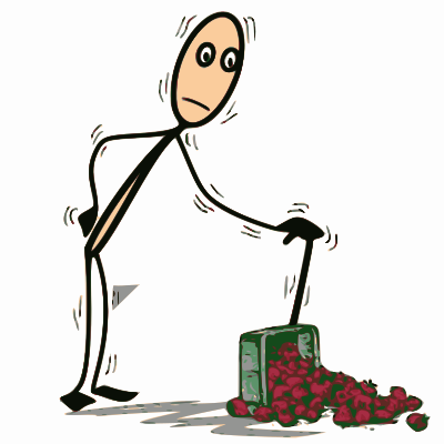 Shaky old man clipart