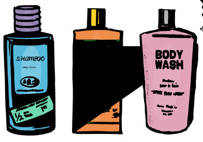 Shampoo Conditioner and Body Wash clipart